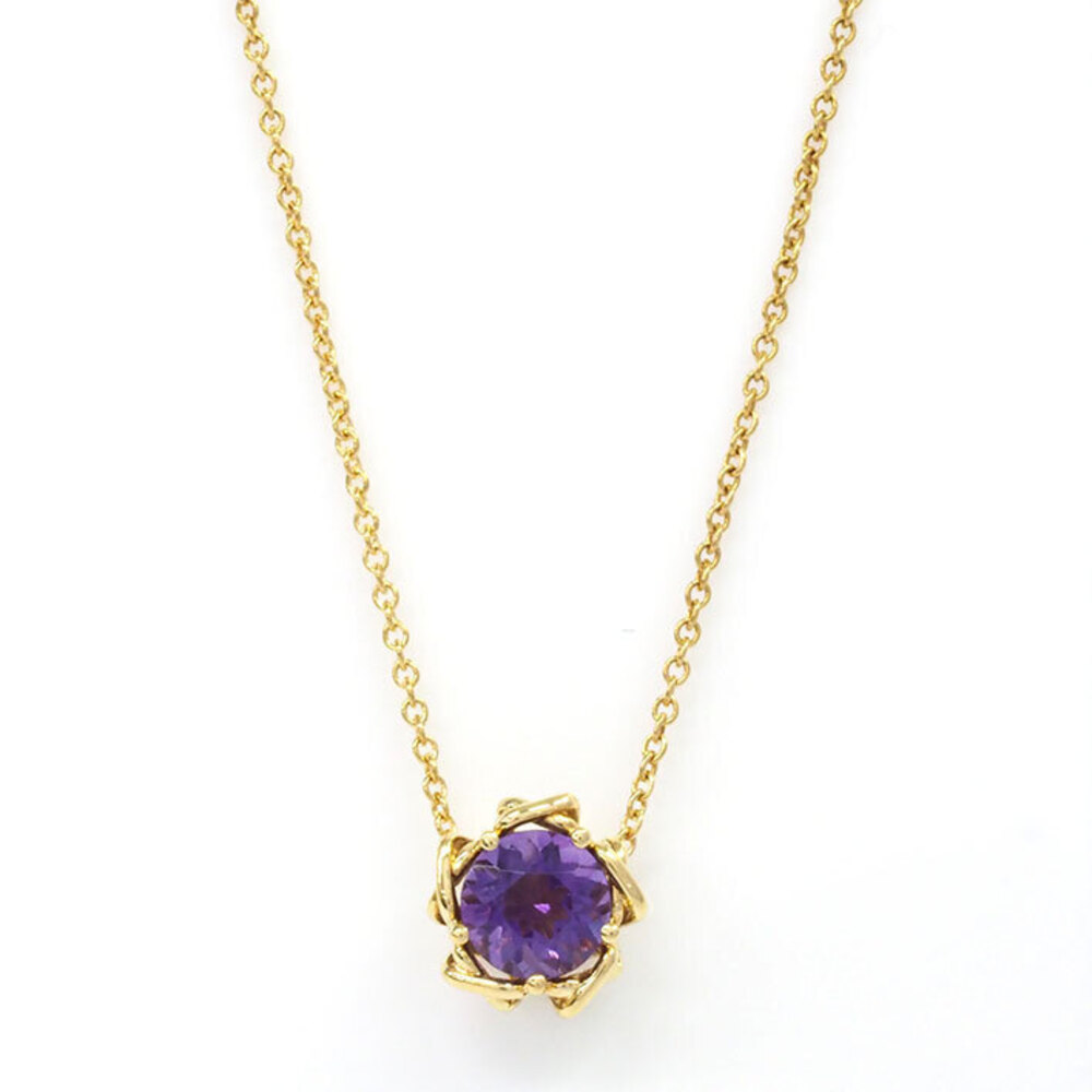 Tiffany Amethyst Necklace Yellow Gold